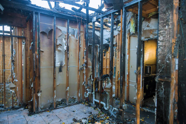 Professional Fire Damage Removal technician working in Broken Bow, OK